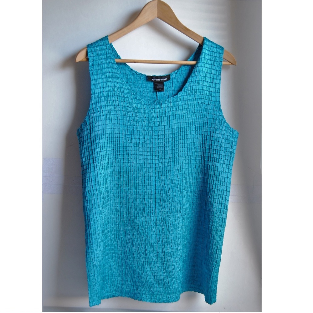 Ashley Stewart Tank Top in Turquoise Size 12W